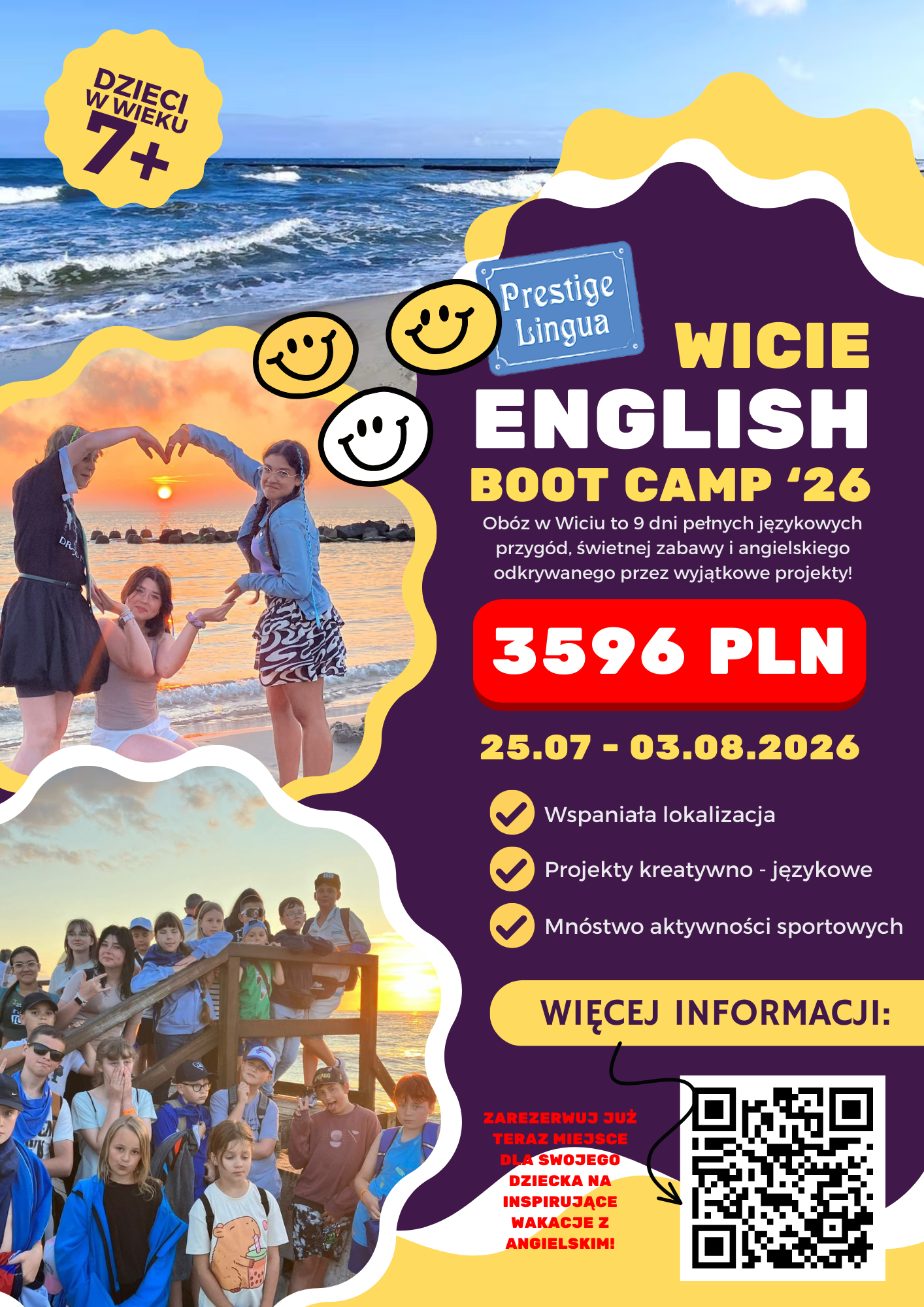 Wicie plakat Obozy Prestige Lingua